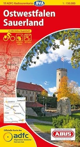 ADFC-Radtourenkarte 11 Ostwestfalen Sauerland 1:150.000, reiß- und wetterfest, GPS-Tracks Download und Online-Begleitheft: Mit Online-Begleitheft. ... (ADFC) (ADFC-Radtourenkarte 1:150.000)