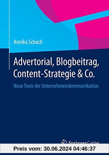 Advertorial, Blogbeitrag, Content-Strategie & Co.
