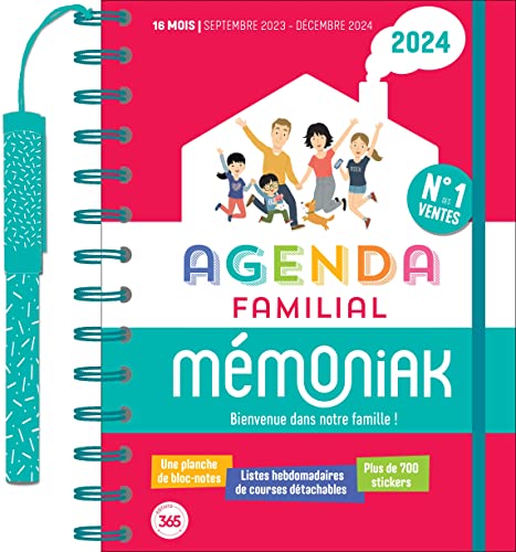 Agenda familial Mémoniak, sept. 2023 - déc. 2024 von 365 PARIS