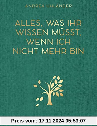 Alles, was ihr wissen müsst, wenn ich nicht mehr bin: Letzte Wünsche, Checklisten, Kontaktdaten und Passwörter für meine Liebsten