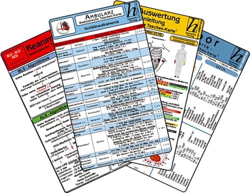 Ambulanz Karten-Set - EKG, Laborwerte, Notfallmedikamente, Reanimation von Hawelka, Verlag