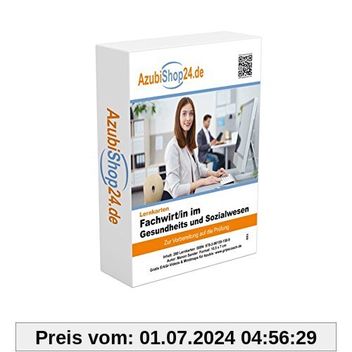 AzubiShop24.de Basis-Lernkarten Fachwirt/in im Gesundheits- und Sozialwesen: Erfolgreiche Prüfungsvorbereitung auf die Abschlussprüfung