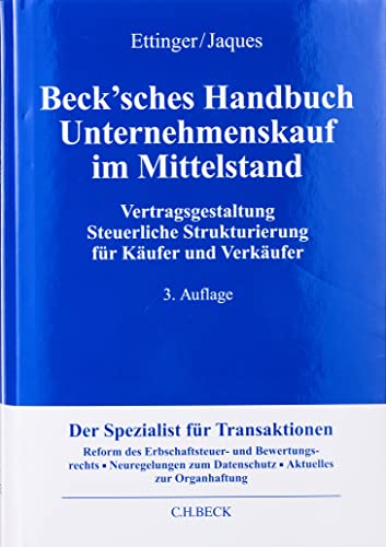 Beck'sches Handbuch Unternehmenskauf im Mittelstand