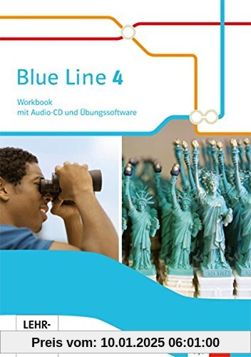 Blue Line / Ausgabe 2014: Blue Line / Workbook mit Audio-CD und Übungssoftware 8. Schuljahr: Ausgabe 2014