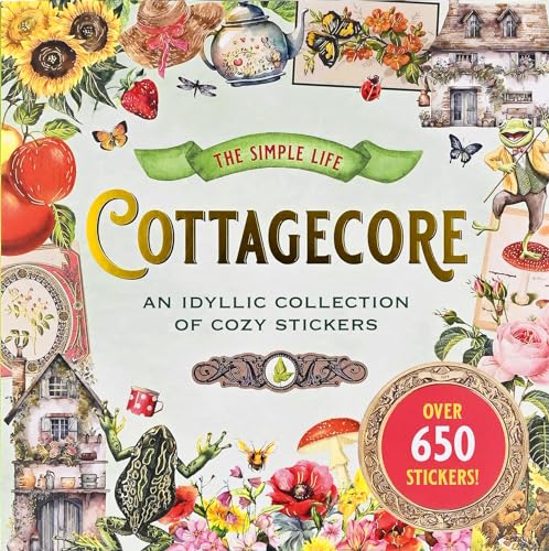 Cottagecore Sticker Book (Over 650 Stickers!) von Peter Pauper Pr
