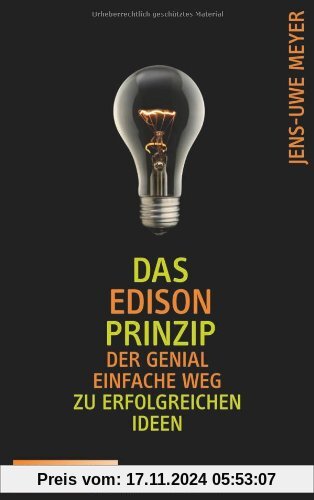 Das Edison-Prinzip: Der genial einfache Weg zu erfolgreichen Ideen