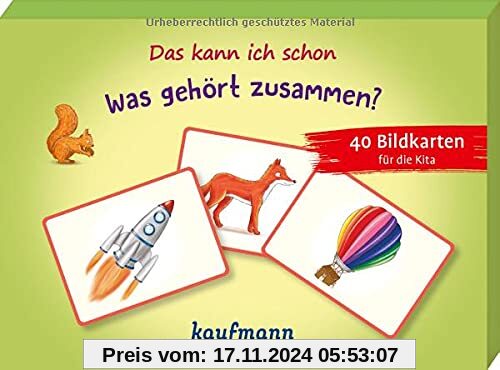 Das kann ich schon - Was gehört zusammen?: 40 Bildkarten für die Kita (PraxisIdeen für Kindergarten und Kita)