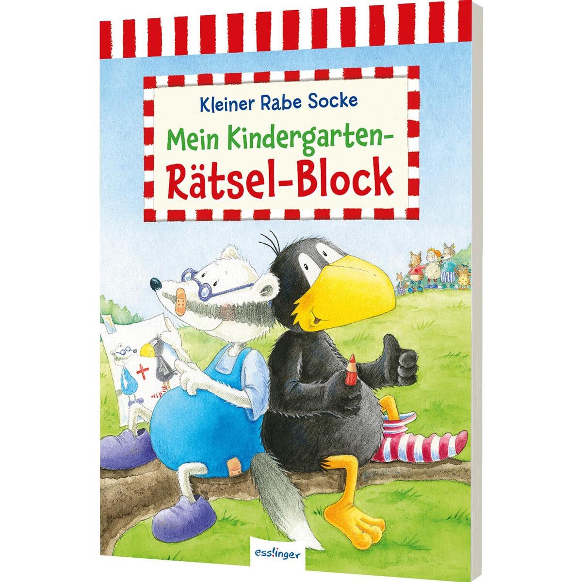 Der kleine Rabe Socke: Mein Kindergarten-Rätsel-Block von Esslinger Verlag