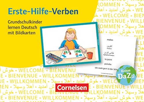 Deutsch lernen mit Fotokarten - Grundschule: Erste-Hilfe-Verben - 100 Bildkarten