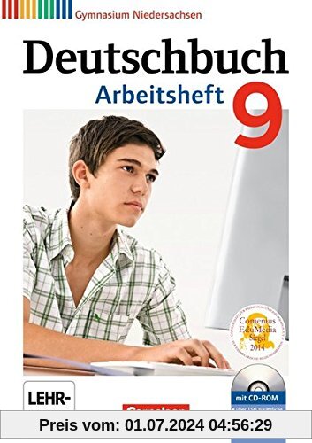 Deutschbuch Gymnasium - Niedersachsen: 9. Schuljahr - Arbeitsheft mit Lösungen und Übungs-CD-ROM