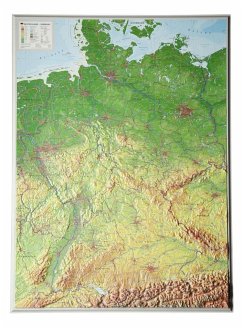 Deutschland, Reliefkarte, Groß. Germany von Georelief, Dresden