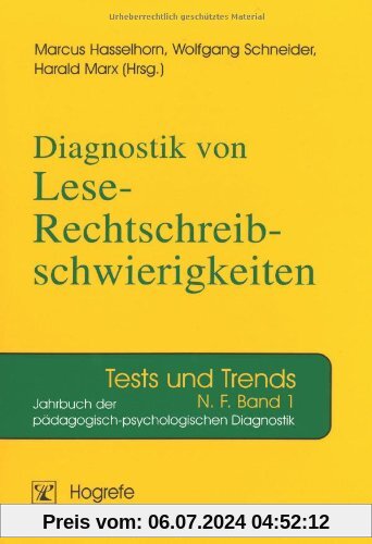 Diagnostik von Lese-Rechtschreibschwierigkeiten: Jahrbuch der pädagogisch-psychologischen Diagnostik