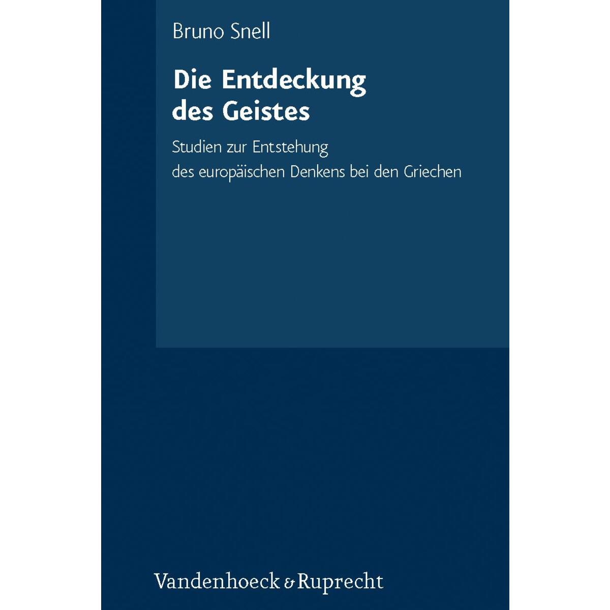 Die Entdeckung des Geistes von Vandenhoeck + Ruprecht