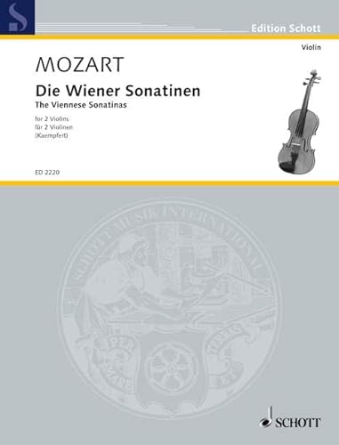 Die Wiener Sonatinen: 2 Violinen. Spielpartitur.: 2 violins. Partition d'exécution. (Edition Schott)