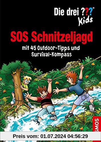 Die drei ??? Kids, SOS Schnitzeljagd: mit 45 Outdoor-Tipps und Survival-Kompass