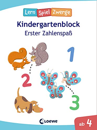 Die neuen LernSpielZwerge - Erster Zahlenspaß: Kindergartenblock ab 4 Jahre - Lernspiele und Übungen für Kindergarten und Vorschule