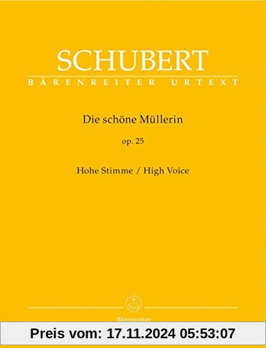 Die schöne Müllerin op. 25: Hohe Stimme