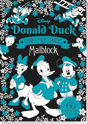 Disney Donald Duck und Freunde: Malblock: über 60 entenstarke Motive zum Ausmalen!: Block mit Goldfolienpägung von Panini Verlags GmbH