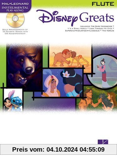 Disney Greats Flute Flt Book/Cd (Hal Leonard Instrumental Play-Along)