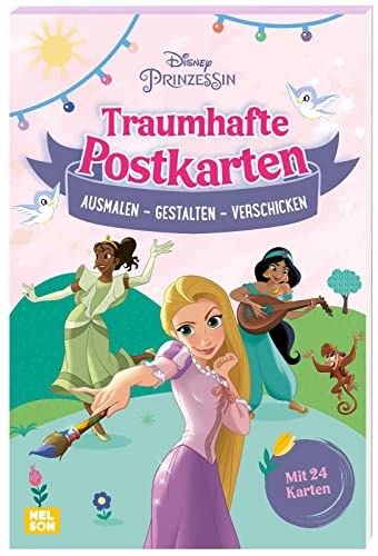 Disney Prinzessin: Traumhafte Postkarten: Malblock mit Postkarten zum Ausmalen | für Kinder ab 4 Jahren (Disney Prinzessin: Komm mit ein eine zauberhafte Welt!)