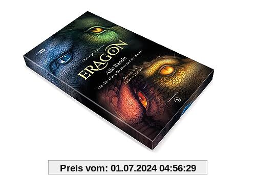 ERAGON. Alle vier Bände und ”Die Gabel, die Hexe und der Wurm”: Hörbuch-Box mit Download-Codes ohne CD