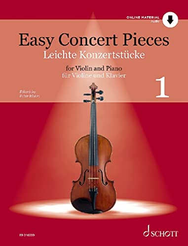 Leichte Konzertstücke: Band 1. Violine und Klavier. (Easy Concert Pieces, Band 1) von Schott Publishing