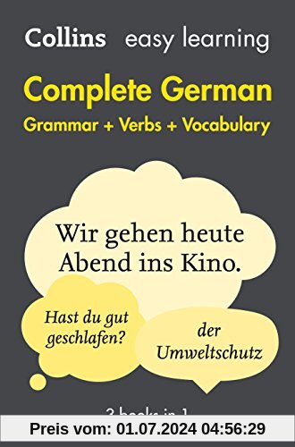 Easy Learning Complete German -  Grammar, Verbs and Vocabulary (3 Books in 1) (Collins Easy Learning German)