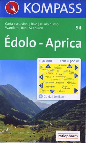 Edolo, Aprica: Wander-, Rad- und Skitourenkarte. 1:50.000