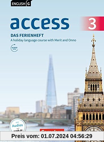 English G Access - Allgemeine Ausgabe / Baden-Württemberg / Band 3: 7. Schuljahr - Das Ferienheft: Arbeitsheft