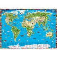 Erlebnis illustrierte Weltkarte Planokarte