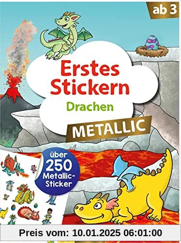 Erstes Stickern Metallic - Drachen: Über 250 Metallic-Sticker