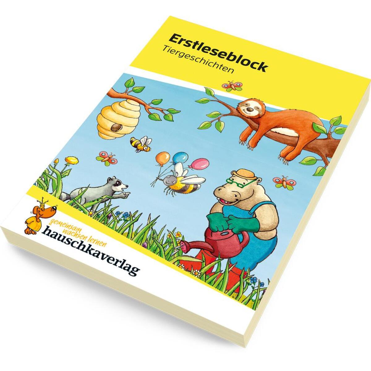 Erstleseblock - Tiergeschichten, A5-Block von Hauschka Verlag GmbH