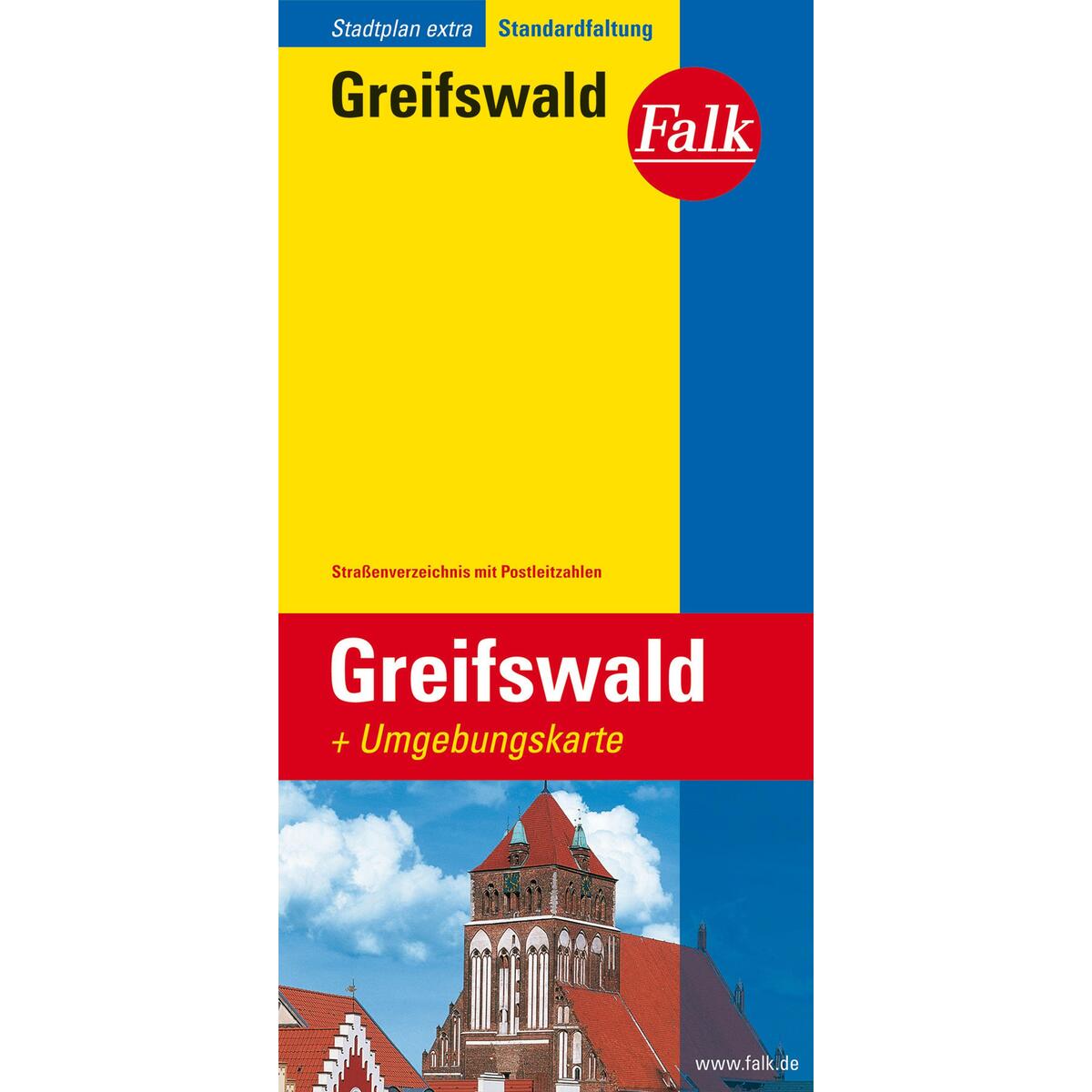Falk Stadtplan Extra Standardfaltung Greifswald 1:15 000 von Falk-Verlag