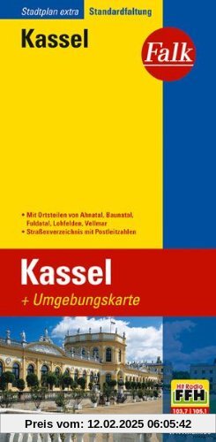 Falk Stadtplan Extra Standardfaltung Kassel