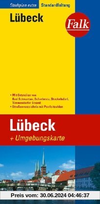 Falk Stadtplan Extra Standardfaltung Lübeck