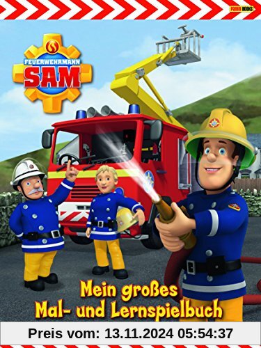 Feuerwehrmann Sam Malbuch: Mein großes Mal- und Lernspielbuch