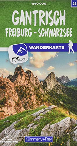 Gantrisch - Freiburg -Schwarzsee Nr. 28 Wanderkarte 1:40 000: Matt laminiert, free Download mit HKF Outdoor App (Kümmerly+Frey Wanderkarte 1:60.000, Band 28)