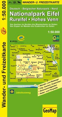 Nationalpark Eifel, Rureifel, Hohes Venn Wander- und Freizeitkarte von GeoMap