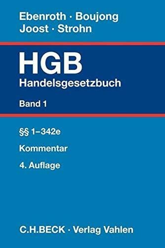 Handelsgesetzbuch Bd. 1: �� 1-342e