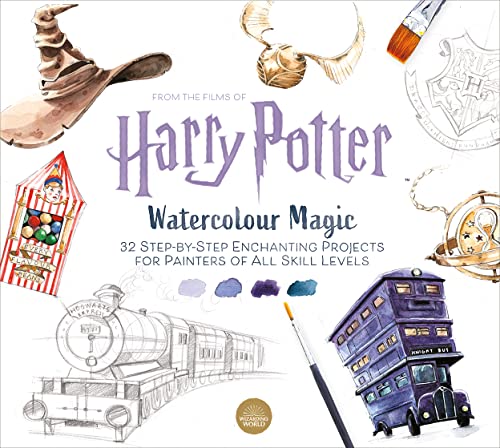 Harry Potter Watercolour Magic: 32 step-by-step enchanting projects for painters of all skill levels von Batsford Books