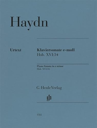 Klaviersonate e-moll Hob. XVI:34: Besetzung: Klavier zu zwei Händen (G. Henle Urtext-Ausgabe) von HENLE