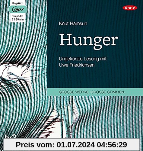 Hunger: Ungekürzte Lesung mit Uwe Friedrichsen (1 mp3-CD)