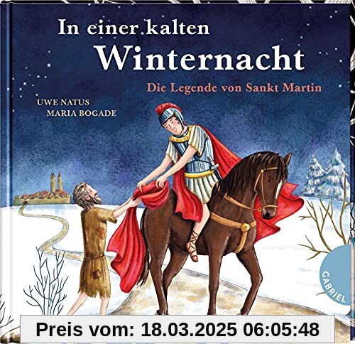 In einer kalten Winternacht: Die Legende von Sankt Martin | Mini-Bilderbuch in Reimen