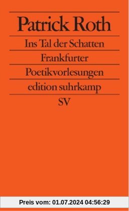 Ins Tal der Schatten: Frankfurter Poetikvorlesungen (edition suhrkamp)