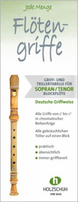 Jede Menge Flötengriffe - Sopran- und Tenorblockflöte (Deutsche Griffweise) von Holzschuh