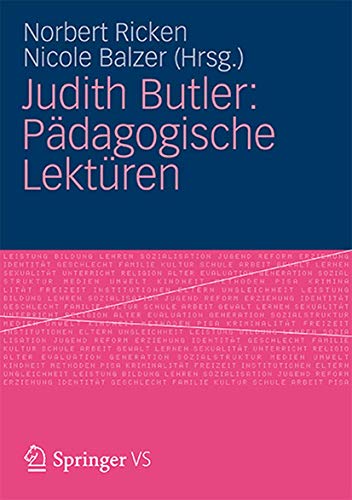 Judith Butler: Pädagogische Lektüren (German Edition)
