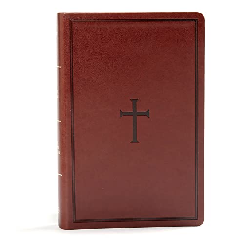 KJV Large Print Personal Size Reference Bible, Brown Leathertouch von Holman Bibles