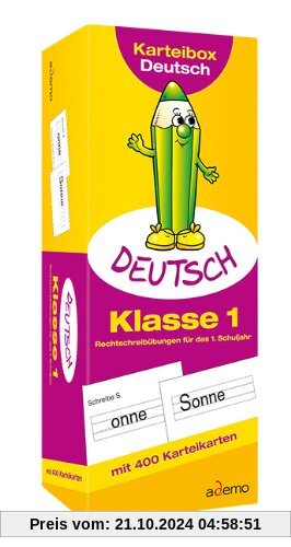 Karteibox Deutsch Klasse 1