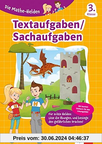 Klett Die Mathe-Helden Textaufgaben 3. Klasse: Grundschule