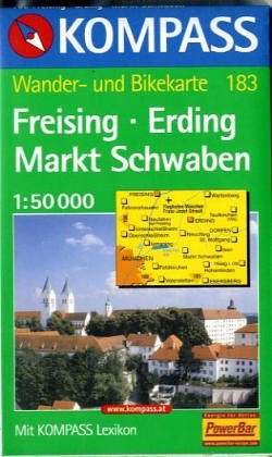Kompass Karten, Freising, Erding, Markt Schwaben (Nr.183): Mit Kurzführer und Radwegen. 1:50000 (KOMPASS Wanderkarte) von KOMPASS-Karten, Innsbruck